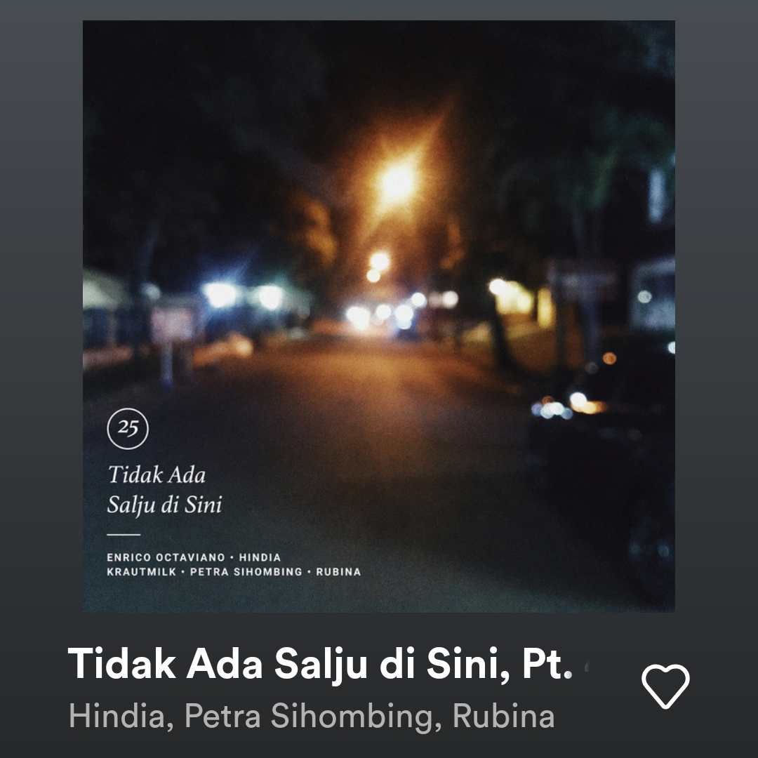 Tangkapan layar spotify, dalam gambar: Tidak Ada Salju di Sini, Pt. 4